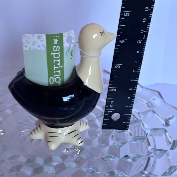 Ceramic ostrich Vase Succulent Planter Unique Animal Decor - Picture 5 of 5